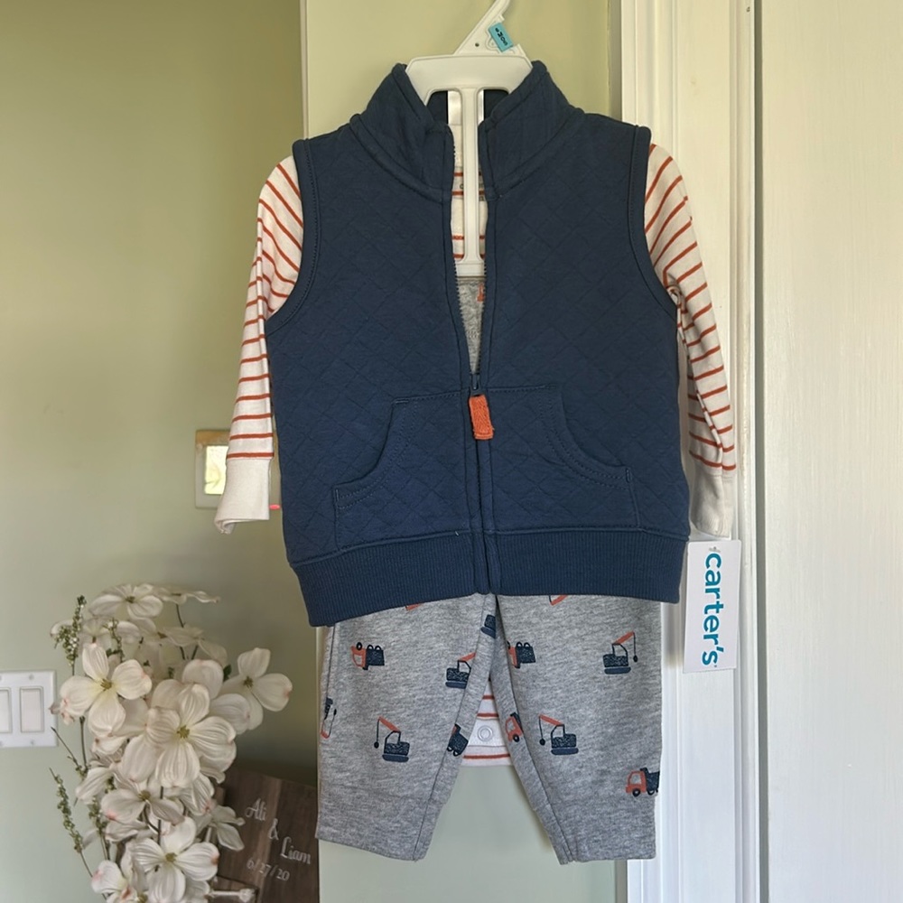 Carters adorable outfit with vest!